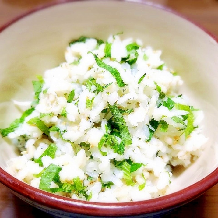 混ぜるだけ超簡単!! 大葉しらすごはん♪